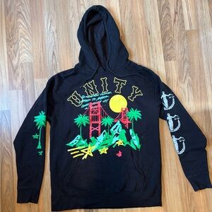 PacSun Black Unity Graphic Hoodie